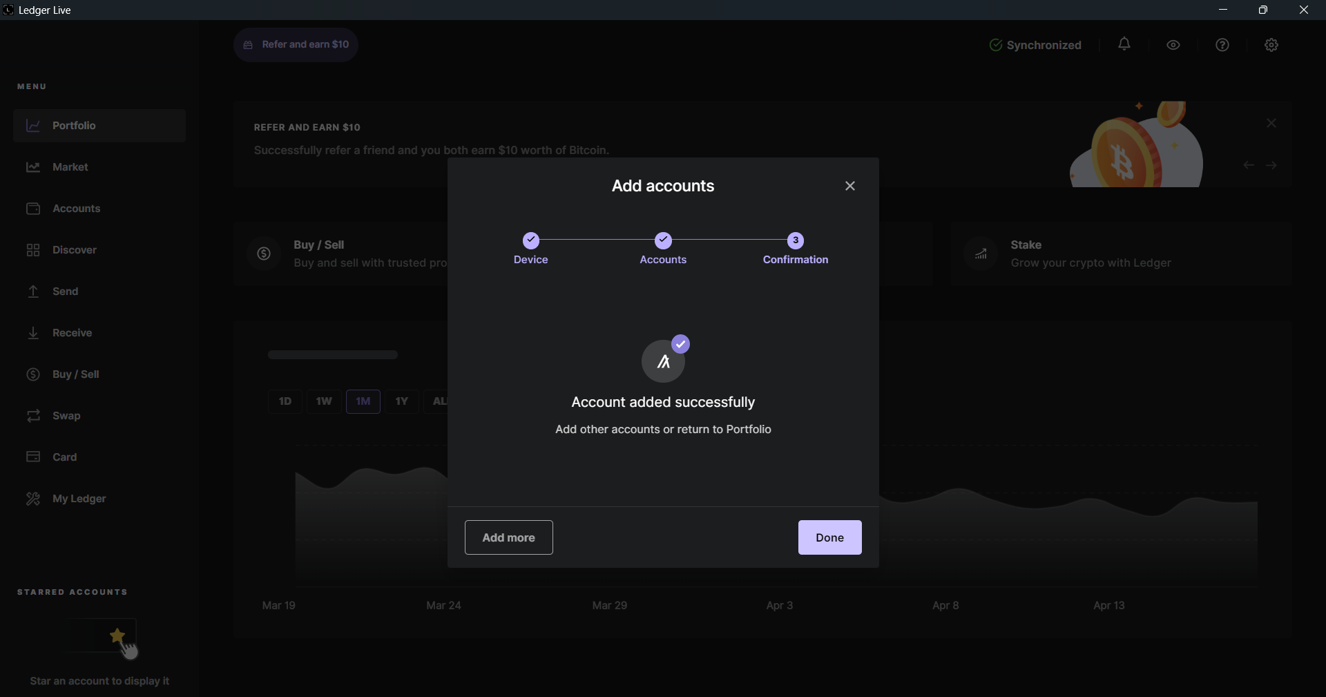 Ledger Nano Algorand Setup Done