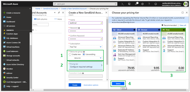 Send Email In Azure Send Grid