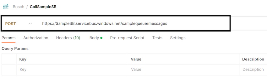 Configure Postman to Send Message