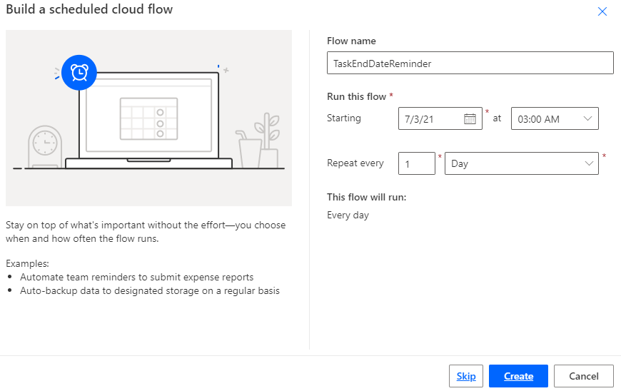 Send Reminder Email Using Power Automate Flow