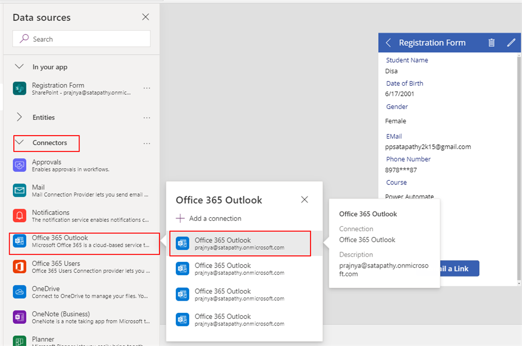 Sending An E-mail From PowerApps