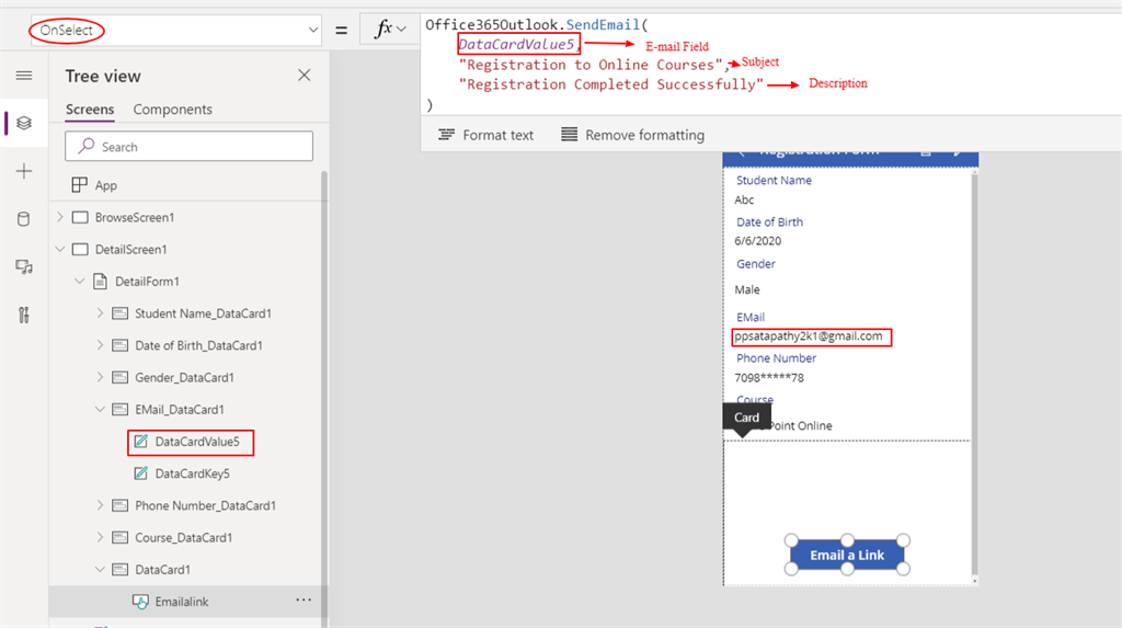Sending An E-mail From PowerApps