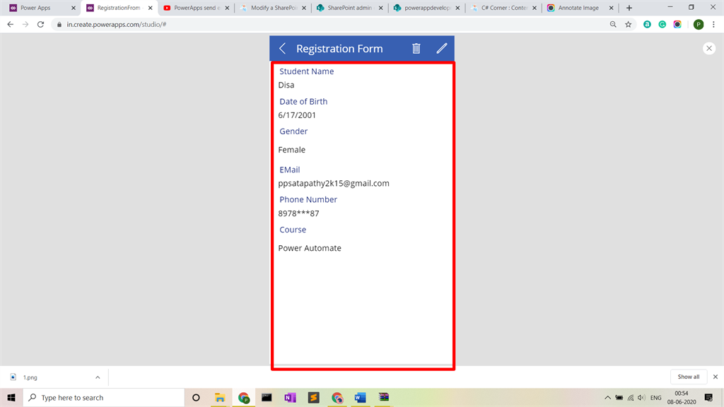 Sending An E-mail From PowerApps