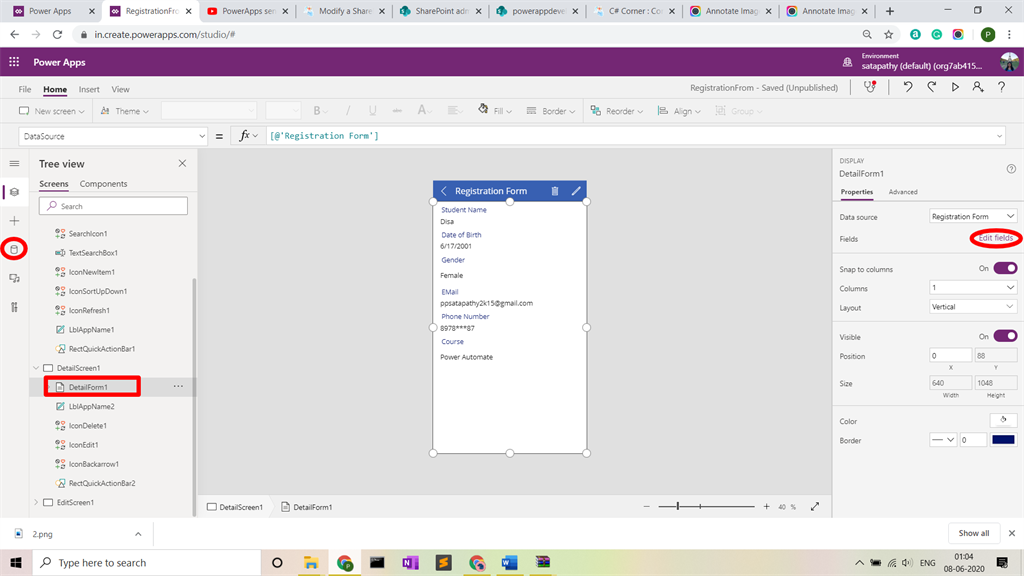 Sending An E-mail From PowerApps