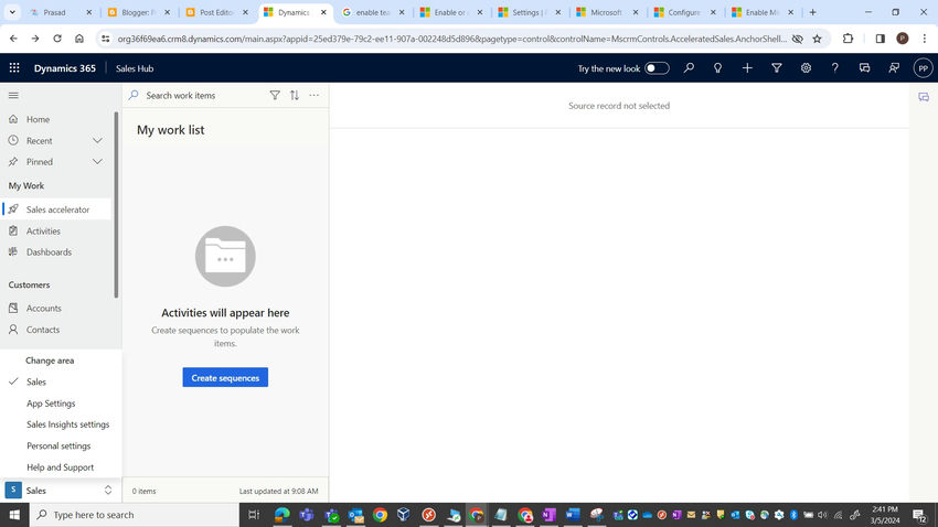 Dynamic 365 Sales hub