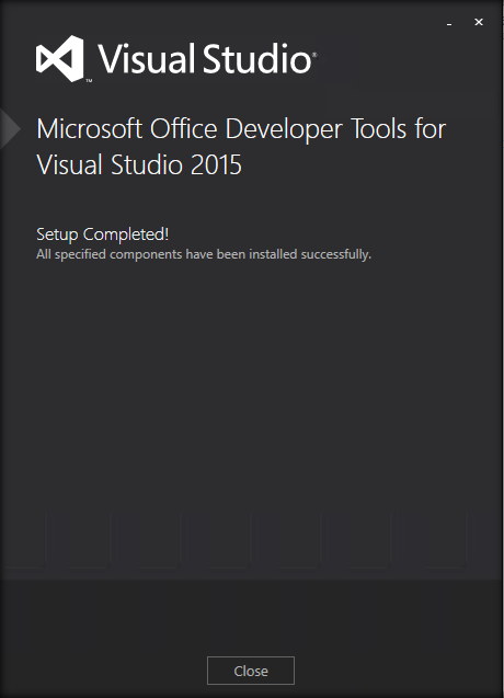 complete the installation
