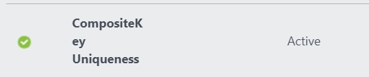 Setting Business Constraint for Uniqueness of a Composite Key in Master Data Services