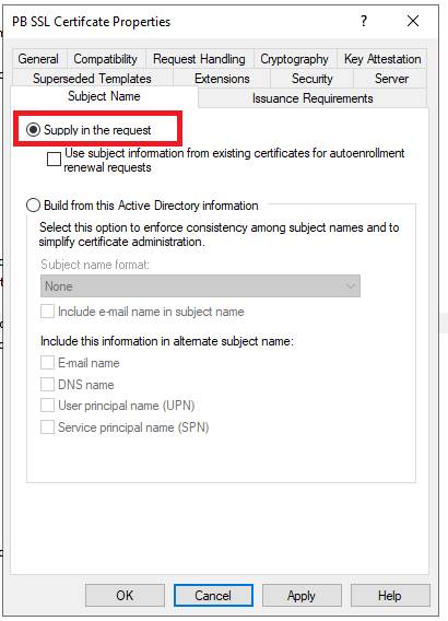 Supply in the request
