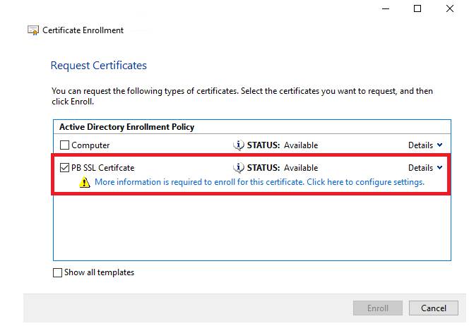 Certificate Enrollment 