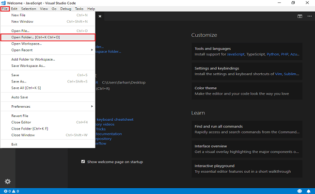 Setting Up Angular 7 Development Environment