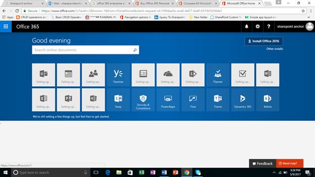 Microsoft office 365 