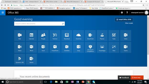 Microsoft office 365 