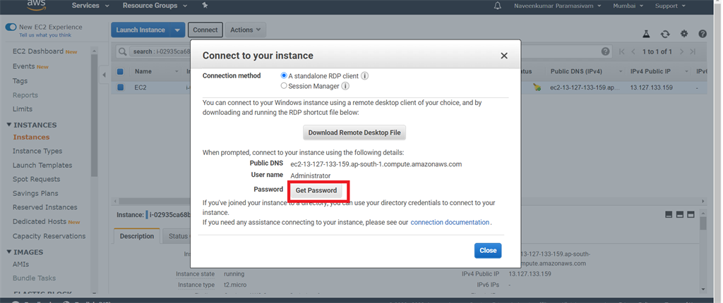 Setup Amazon EC2 Windows Instance