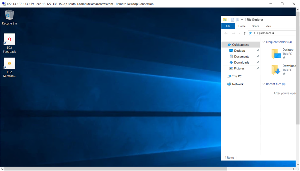 Setup Amazon EC2 Windows Instance