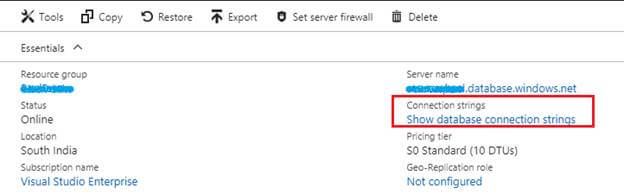 Setup And Connect To Azure SQL