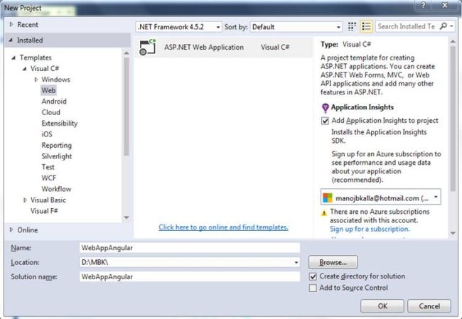 Asp.Net Web Application project