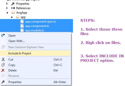 Angular configuration settings