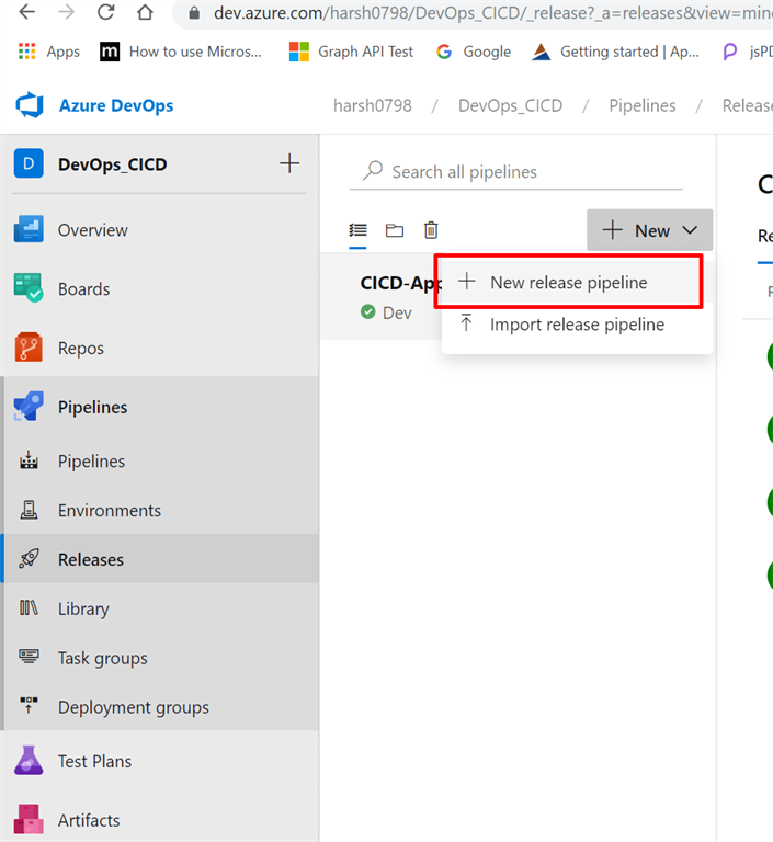 New Release Pipeline