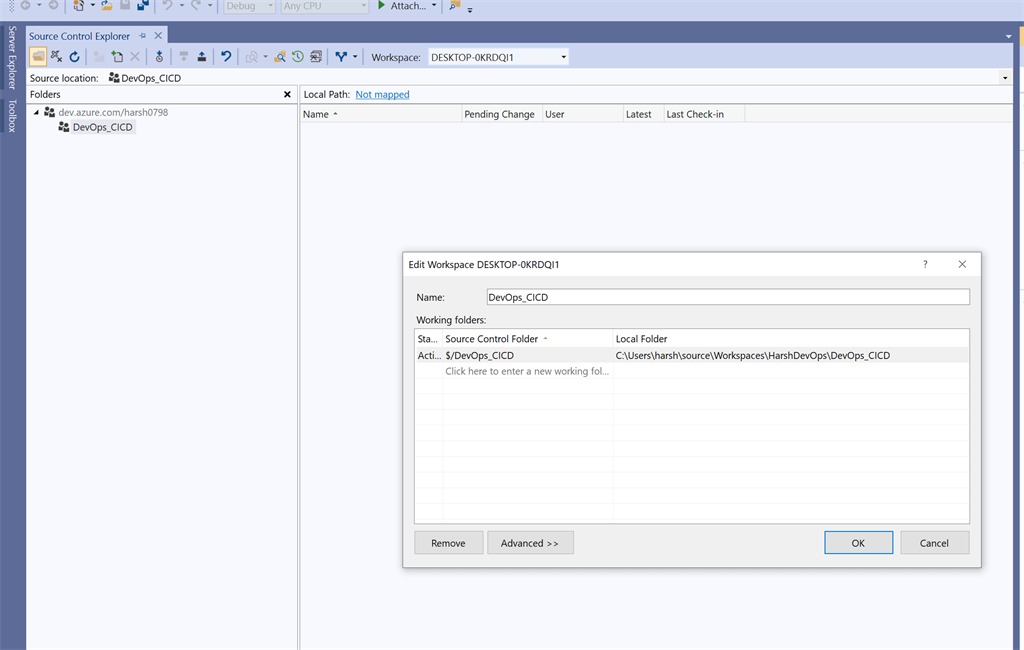 Configure Source Control