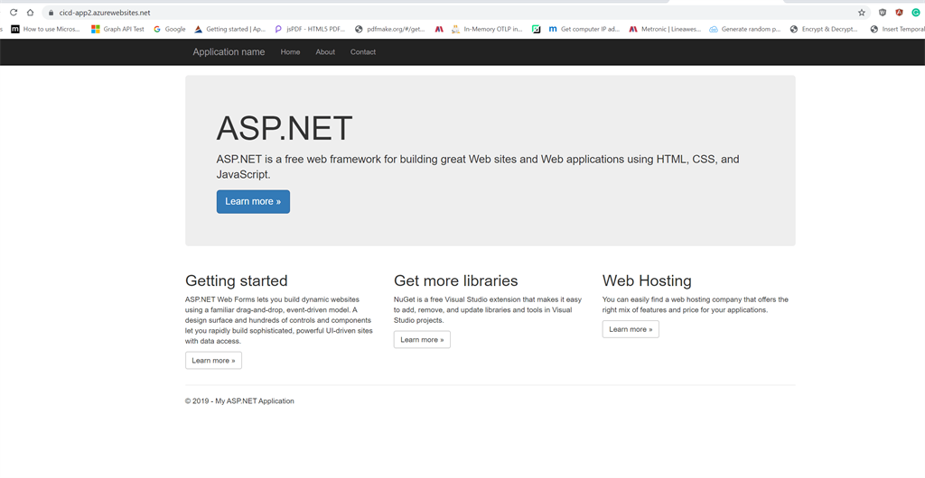 App Service URL after First Release