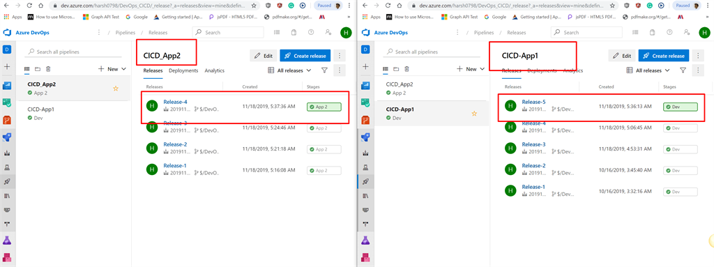 Released the changes of both projects