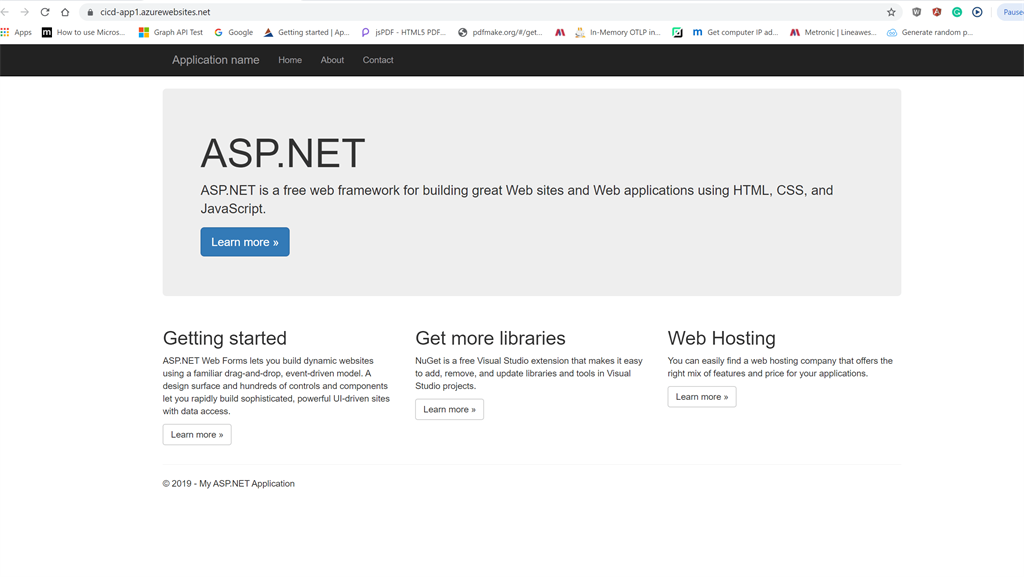 App Service URL after First Release