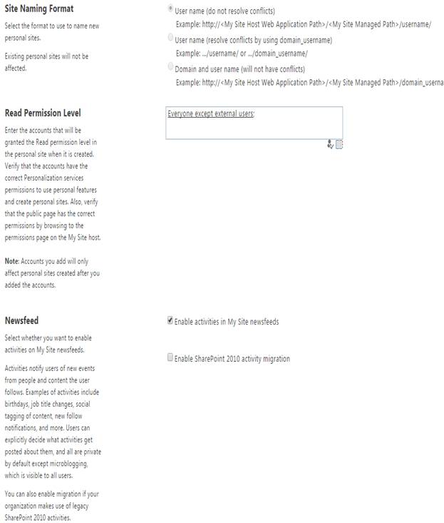 Personal Site Location