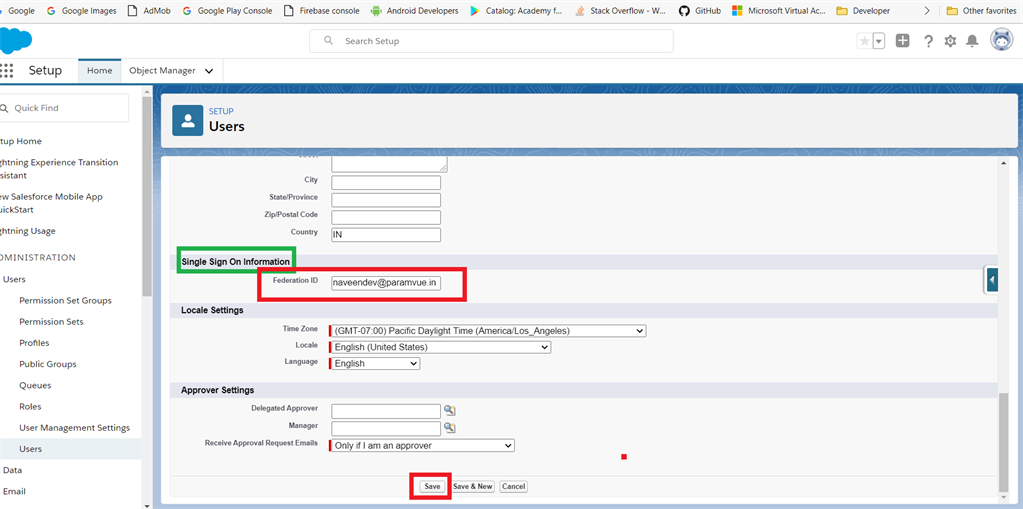 Setup Single Sign-On Feature For Salesforce Users