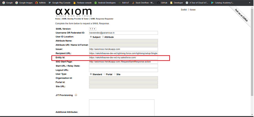 Setup Single Sign-On Feature For Salesforce Users