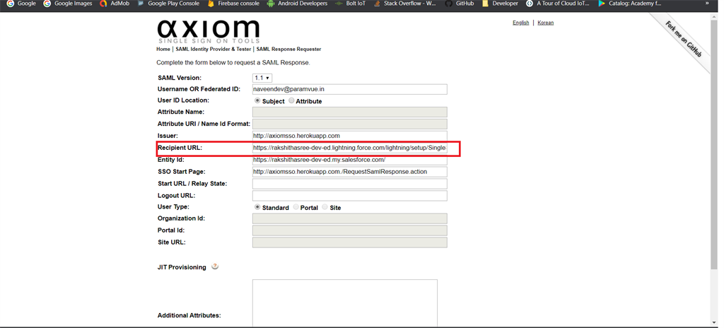 Setup Single Sign-On Feature For Salesforce Users