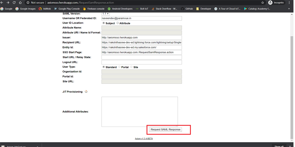 Setup Single Sign-On Feature For Salesforce Users