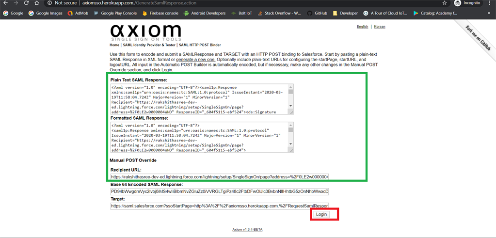 Setup Single Sign-On Feature For Salesforce Users