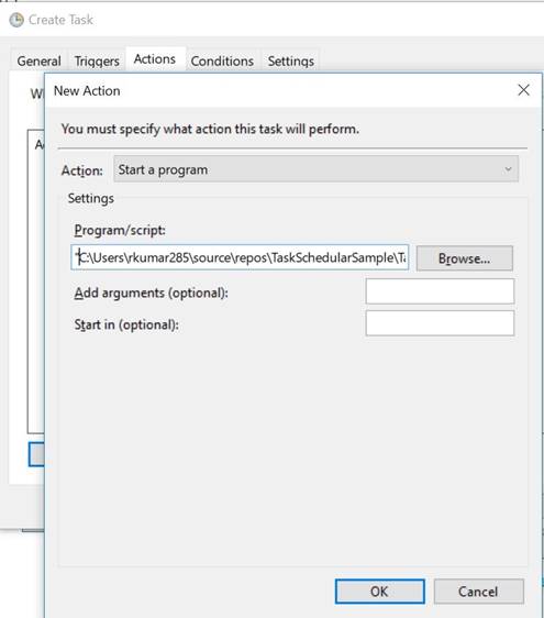 Setup A Task Scheduler To Run Application Periodically In C#