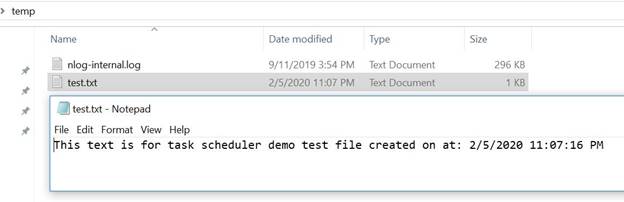 Setup Task Scheduler To Run Application