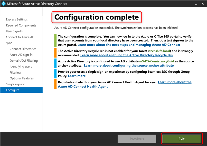 Setup Your Hybrid Environment Using Azure AD Connect