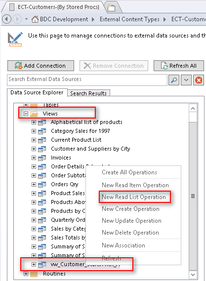 New Read List Operation
