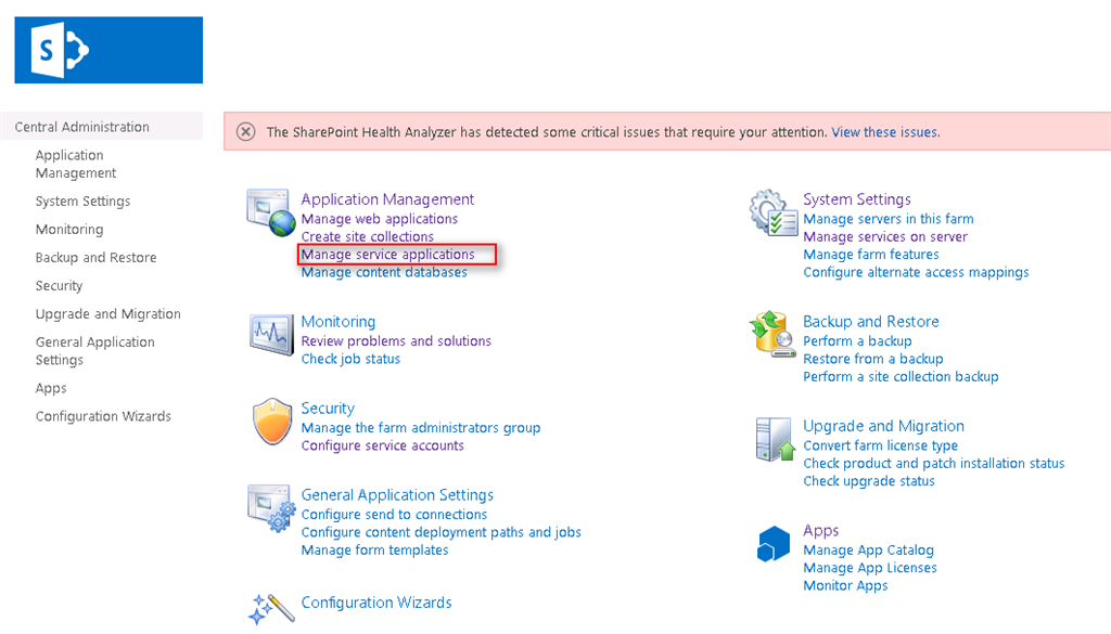 Central Administration