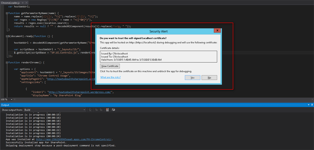 Security Certificate