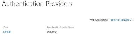 Authentication Provider