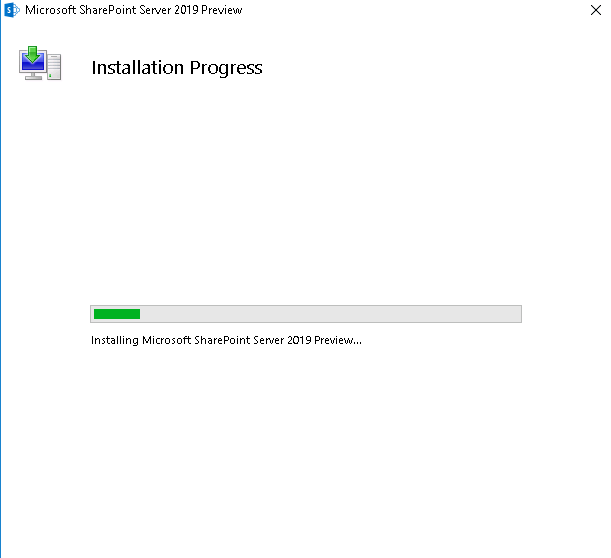 SharePoint 2019 Public Preview Installation