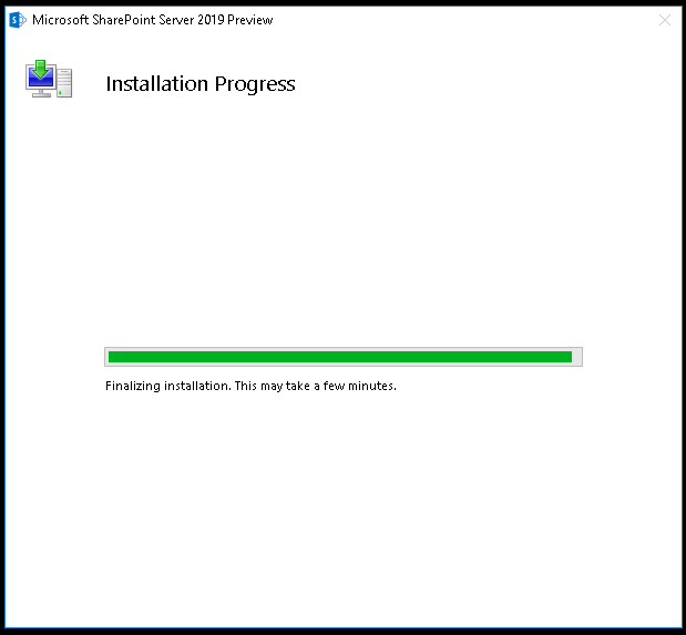 SharePoint 2019 Public Preview Installation