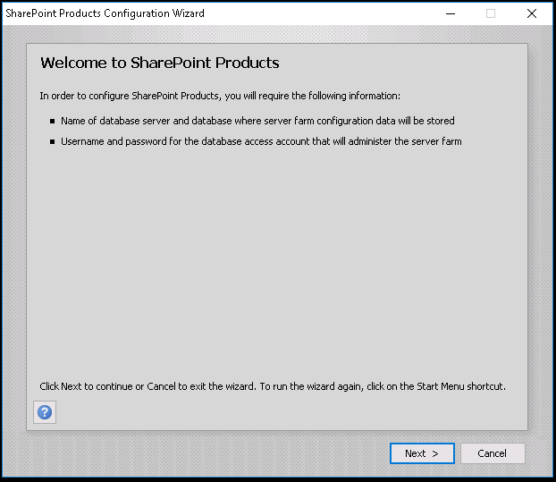 SharePoint 2019 Public Preview Installation