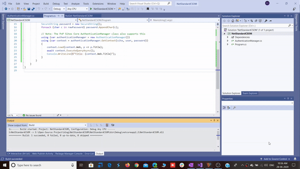 SharePoint CSOM For .NET Standard