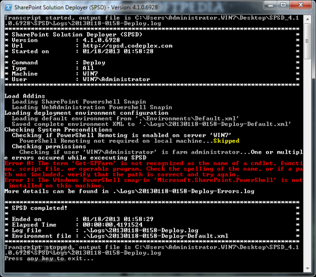SharePoint Solution Deployer