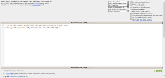 JavaScript Beautifier