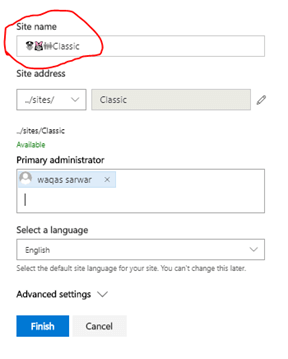 SharePoint - Emoji In Site Name