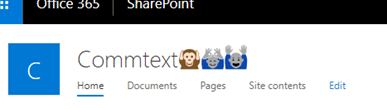 SharePoint - Emoji In Site Name