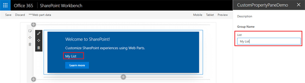 SharePoint Framework - Build Custom Controls For Web Part Property Pane