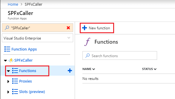 SharePoint Framework - Call Azure Function