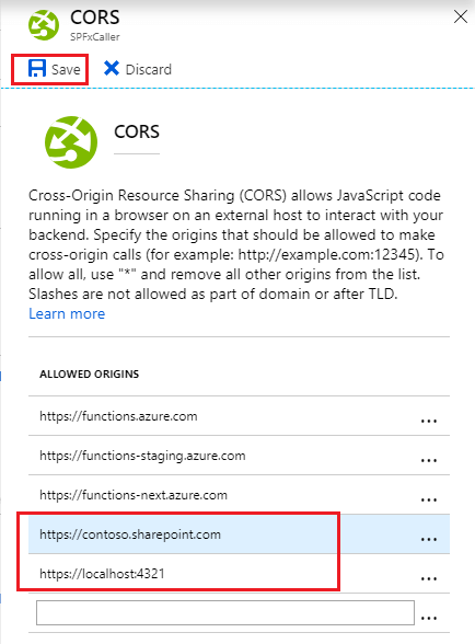 SharePoint Framework - Call Azure Function